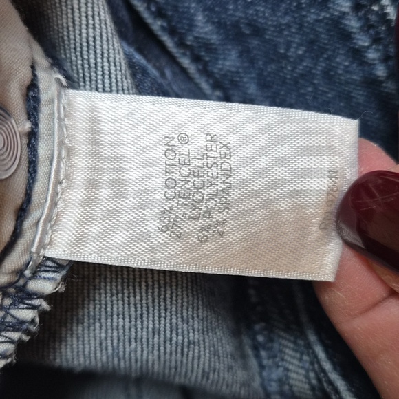 J. Jill Dark Blue Straight Leg Jeans Slim Ankle Sz 12 - Picture 10 of 10